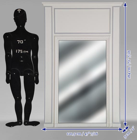 Trumeau de style Louis XVI au petit perlé Trumeau de style Louis XVI au petit perlé-6