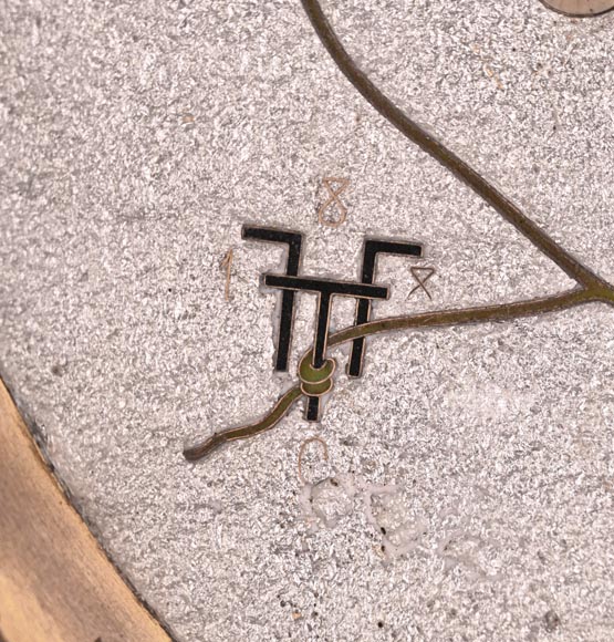 Fernand Thesmar, Plat à la vigne sur fond d’argent, 1880 Fernand Thesmar, Plat à la vigne sur fond d’argent, 1880-5