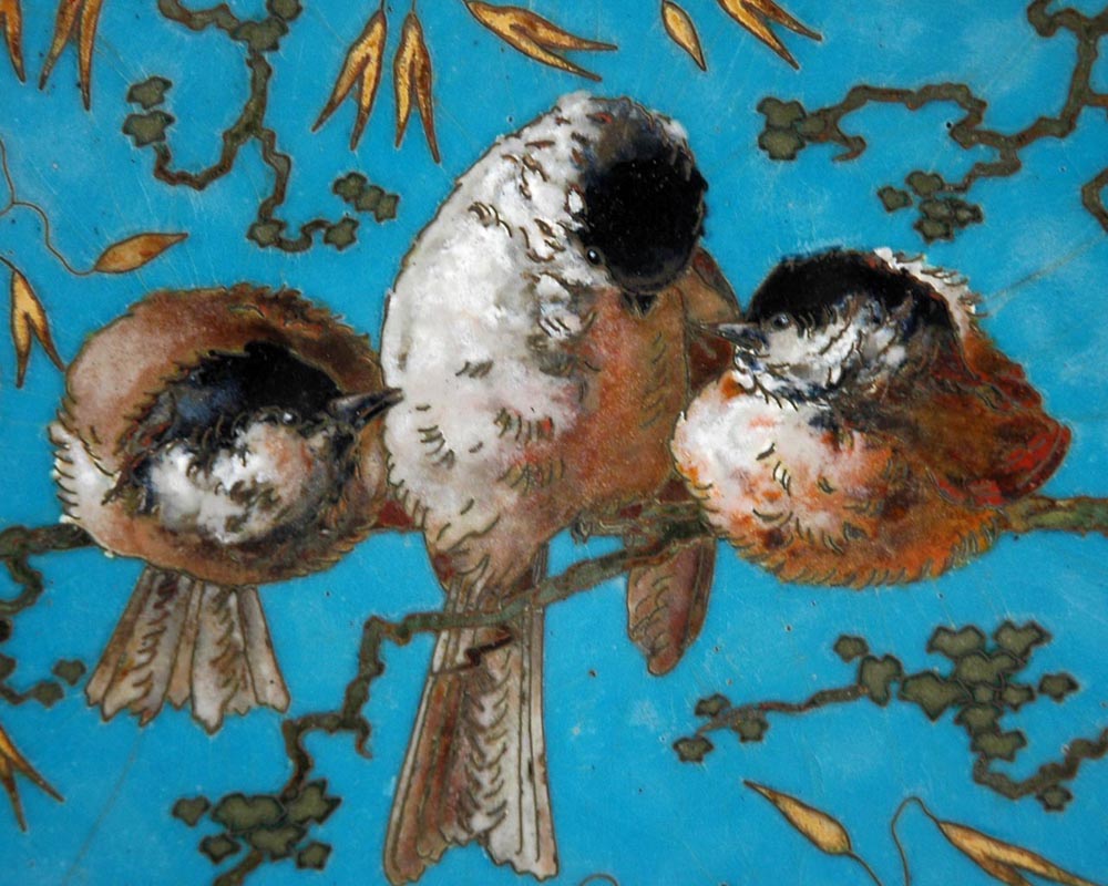 André-Fernand THESMAR (1845-1912) et Ferdinand BARBEDIENNE :   Assiette d’ornement japonisante André-Fernand THESMAR (1845-1912) et Ferdinand BARBEDIENNE :   Assiette d’ornement japonisante-1