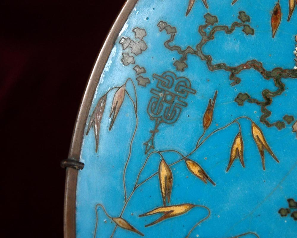 André-Fernand THESMAR (1845-1912) et Ferdinand BARBEDIENNE :   Assiette d’ornement japonisante André-Fernand THESMAR (1845-1912) et Ferdinand BARBEDIENNE :   Assiette d’ornement japonisante-2