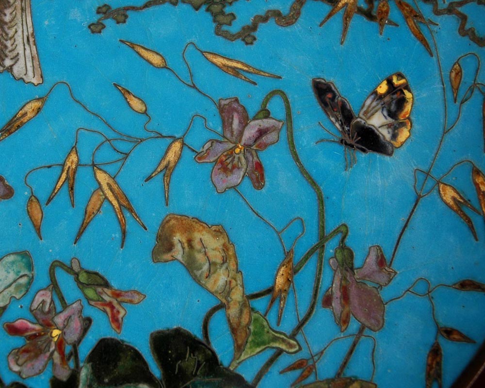 André-Fernand THESMAR (1845-1912) et Ferdinand BARBEDIENNE :   Assiette d’ornement japonisante André-Fernand THESMAR (1845-1912) et Ferdinand BARBEDIENNE :   Assiette d’ornement japonisante-5