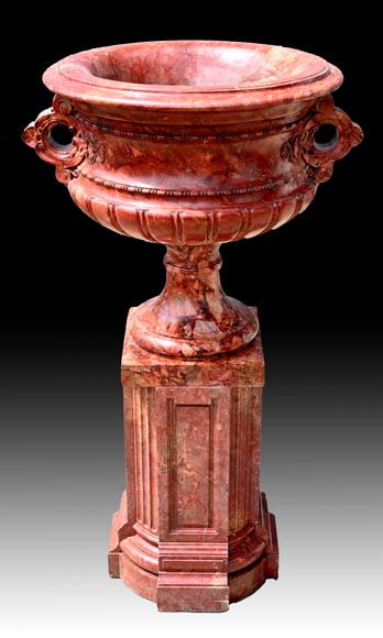 Jules CANTINI, grand vase en brèche sanguine, seconde moitié du XIXe siècle Jules CANTINI, grand vase en brèche sanguine, seconde moitié du XIXe siècle-3