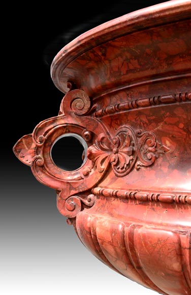 Jules CANTINI, grand vase en brèche sanguine, seconde moitié du XIXe siècle Jules CANTINI, grand vase en brèche sanguine, seconde moitié du XIXe siècle-4