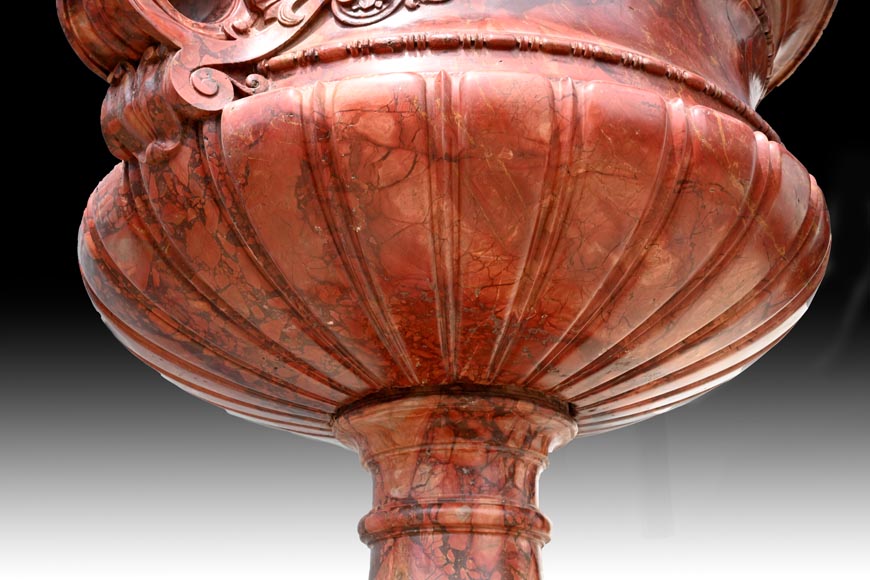 Jules CANTINI, grand vase en brèche sanguine, seconde moitié du XIXe siècle Jules CANTINI, grand vase en brèche sanguine, seconde moitié du XIXe siècle-9