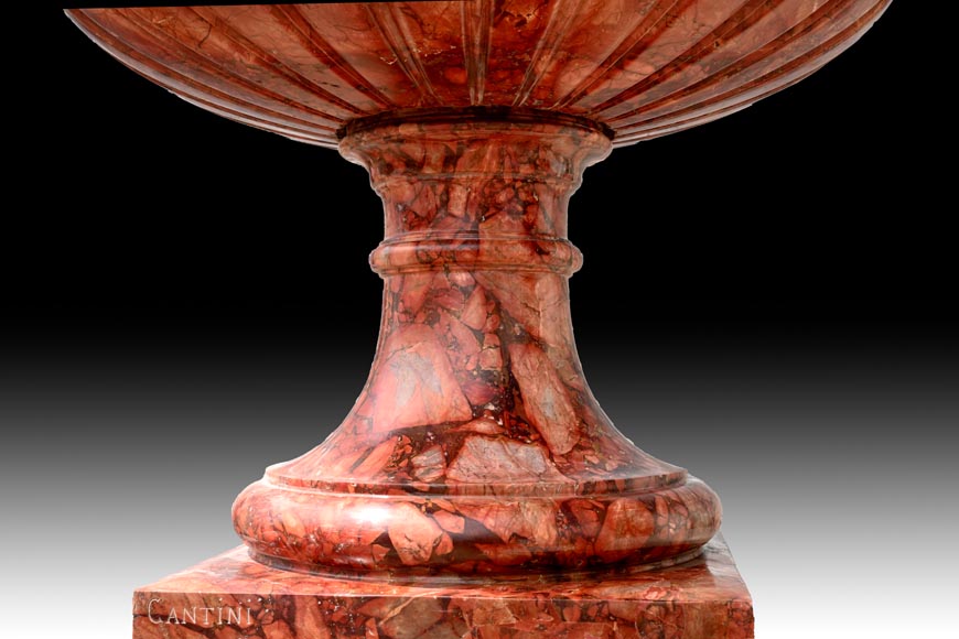 Jules CANTINI, grand vase en brèche sanguine, seconde moitié du XIXe siècle Jules CANTINI, grand vase en brèche sanguine, seconde moitié du XIXe siècle-10