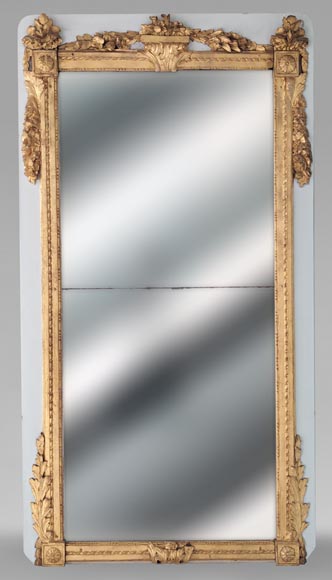 Trumeau doré d'époque Louis XVI Trumeau doré d'époque Louis XVI-0