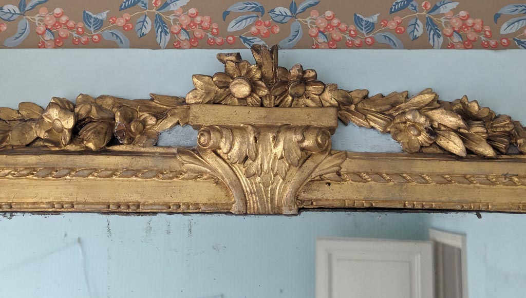 Trumeau doré d'époque Louis XVI Trumeau doré d'époque Louis XVI-1
