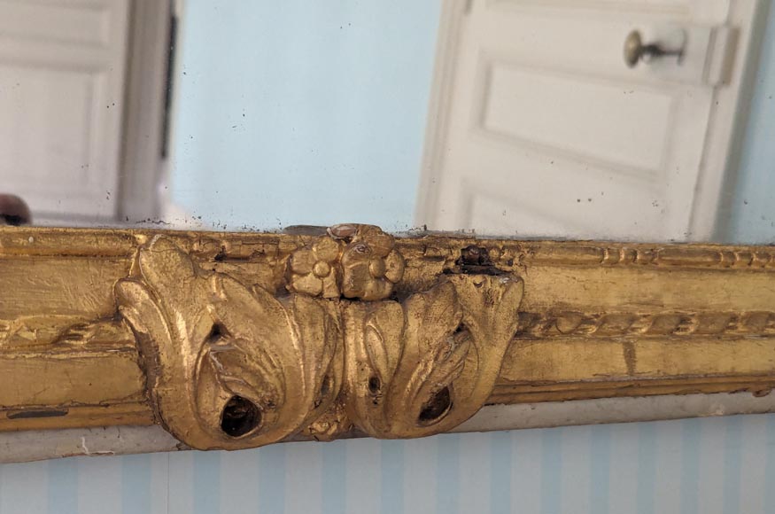 Trumeau doré d'époque Louis XVI Trumeau doré d'époque Louis XVI-7