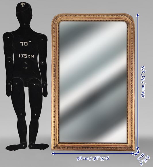 Trumeau doré de style Régence aux angles arrondis Trumeau doré de style Régence aux angles arrondis-7