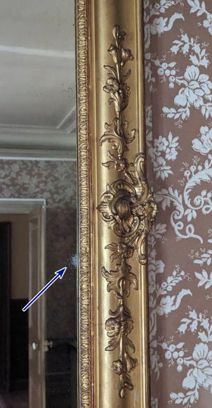 Trumeau doré de style Napoléon III Trumeau doré de style Napoléon III-4