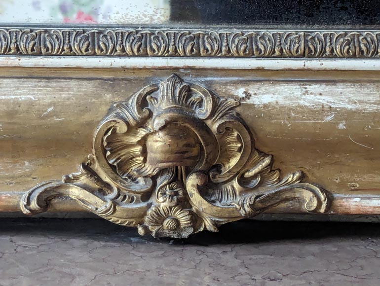 Trumeau doré de style Napoléon III au décor végétal Trumeau doré de style Napoléon III au décor végétal-8