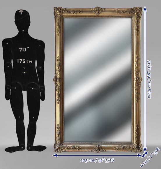 Trumeau doré de style Napoléon III au décor végétal Trumeau doré de style Napoléon III au décor végétal-11