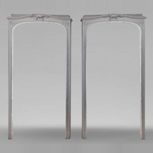 Paire de boîtes à rideau de style Napoléon III