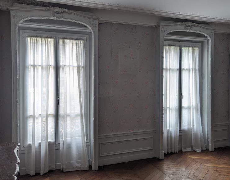 Paire de boîtes à rideau de style Napoléon III Paire de boîtes à rideau de style Napoléon III-2