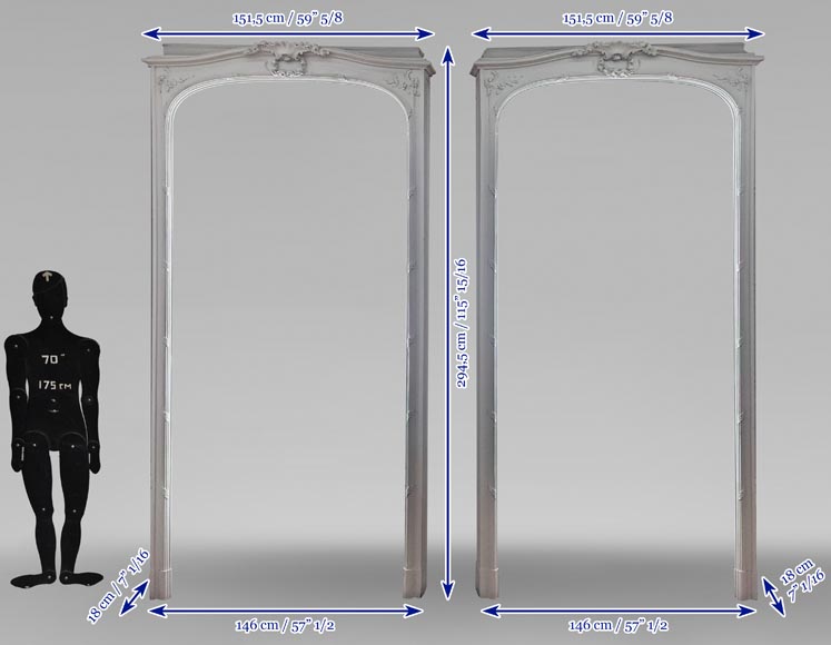 Paire de boîtes à rideau de style Napoléon III Paire de boîtes à rideau de style Napoléon III-15