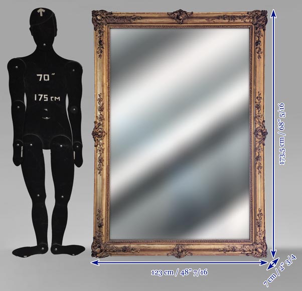 Trumeau doré de style Napoléon III à ornements végétaux Trumeau doré de style Napoléon III à ornements végétaux-6