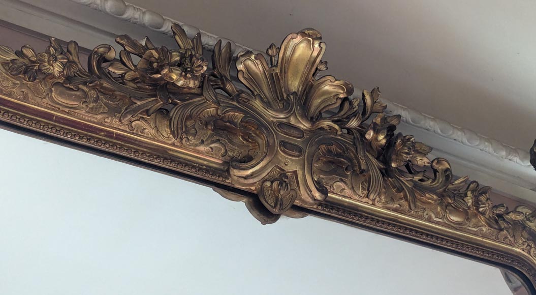 Trumeau doré de style Régence Trumeau doré de style Régence-2