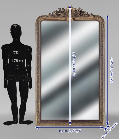 Trumeau doré de style Régence Trumeau doré de style Régence-8