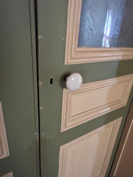 Double porte de style Napoléon III aux verres gravés Double porte de style Napoléon III aux verres gravés-5