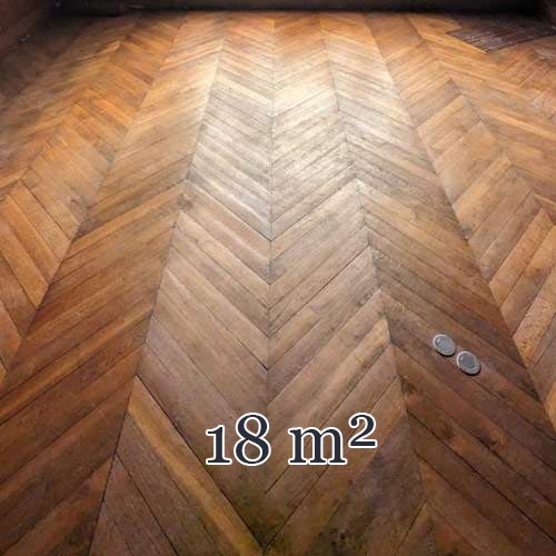 Lot de 18 m² de parquet Point de Hongrie