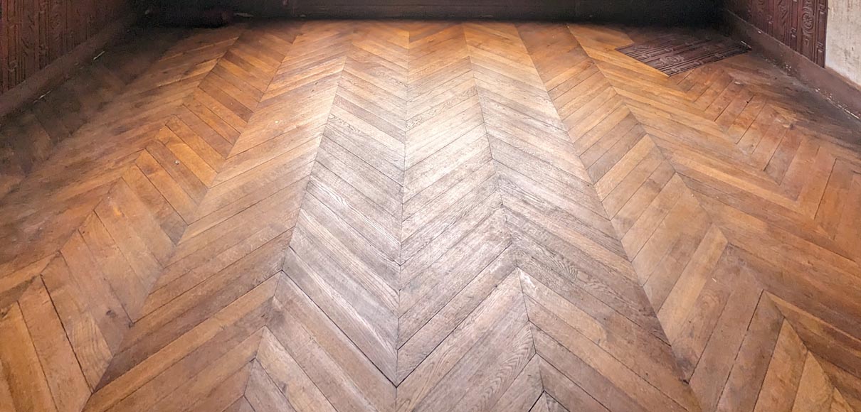Lot de 18 m² de parquet Point de Hongrie Lot de 18 m² de parquet Point de Hongrie-1