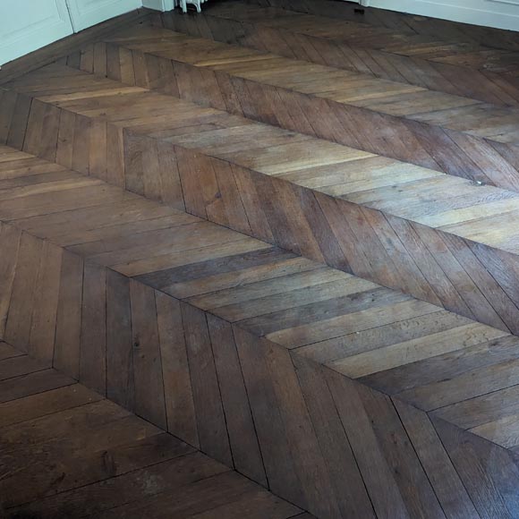 Lot de 11 m² de parquet Point de Hongrie Lot de 11 m² de parquet Point de Hongrie-0