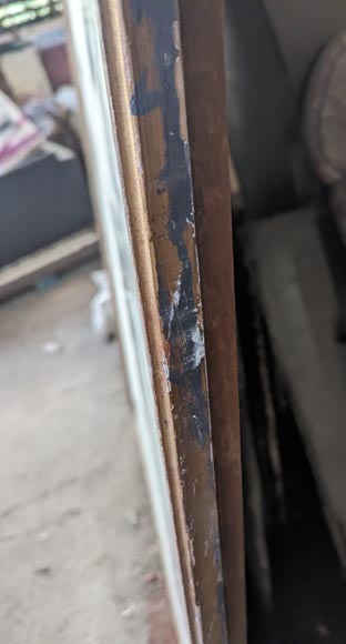 Grand trumeau doré de style Louis XVI, miroir en deux parties Grand trumeau doré de style Louis XVI, miroir en deux parties-6