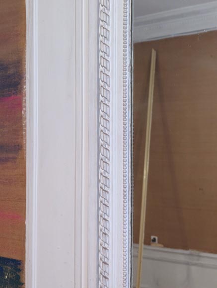 Trumeau de style Louis XVI décoré d'une guirlande de fleurs Trumeau de style Louis XVI décoré d'une guirlande de fleurs-5