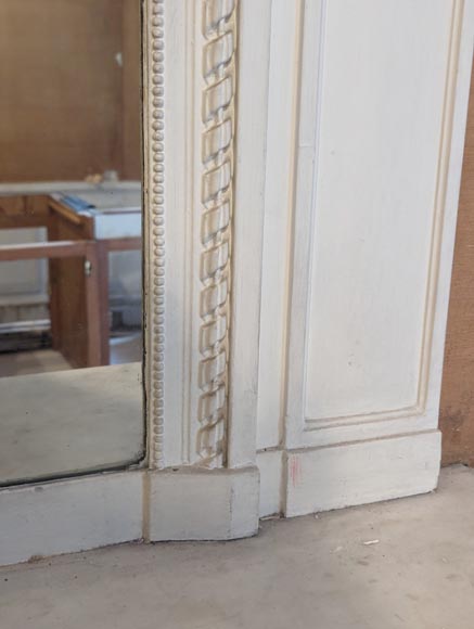 Trumeau de style Louis XVI décoré d'une guirlande de fleurs Trumeau de style Louis XVI décoré d'une guirlande de fleurs-6