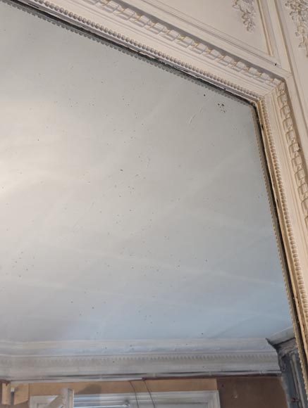 Trumeau de style Louis XVI décoré d'une guirlande de fleurs Trumeau de style Louis XVI décoré d'une guirlande de fleurs-7