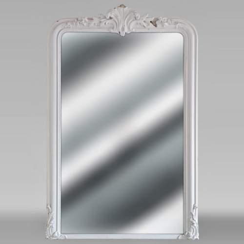 Trumeau de style Louis XV décoré d'une palmette fleurie