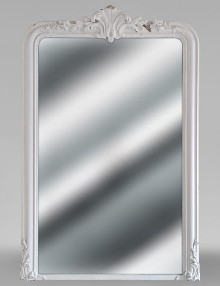 Trumeau de style Louis XV décoré d'une palmette fleurie Trumeau de style Louis XV décoré d'une palmette fleurie-0