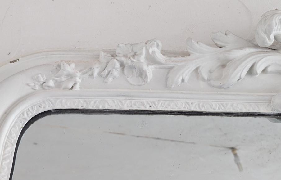 Trumeau de style Louis XV décoré d'une palmette fleurie Trumeau de style Louis XV décoré d'une palmette fleurie-3