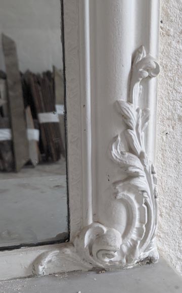 Trumeau de style Louis XV décoré d'une palmette fleurie Trumeau de style Louis XV décoré d'une palmette fleurie-5