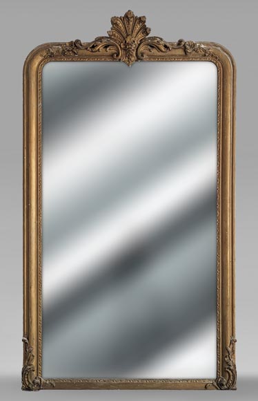 Trumeau à palmette de style Louis XV en bronzine Trumeau à palmette de style Louis XV en bronzine-0