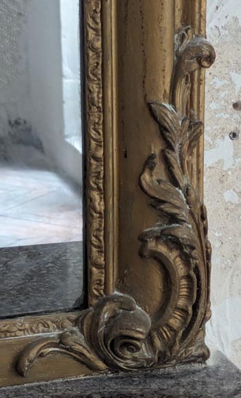 Trumeau à palmette de style Louis XV en bronzine Trumeau à palmette de style Louis XV en bronzine-5