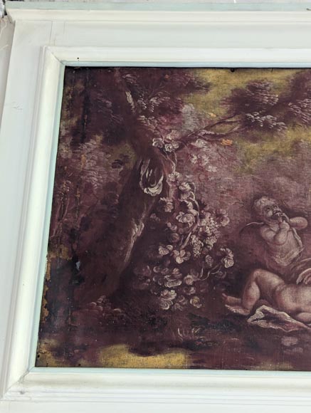 Trumeau de style Louis XVI sur le thème du vin Trumeau de style Louis XVI sur le thème du vin-4