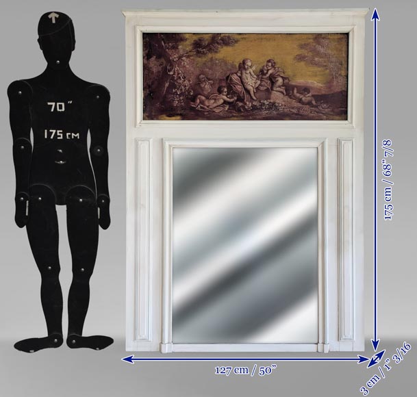 Trumeau de style Louis XVI sur le thème du vin Trumeau de style Louis XVI sur le thème du vin-8