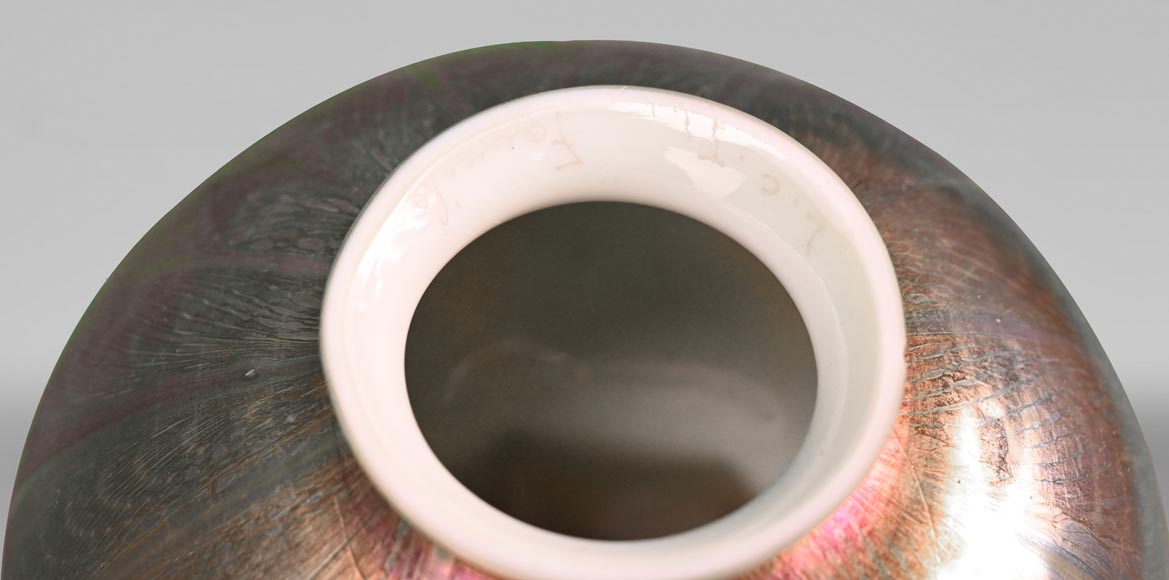 Ateliers TIFFANY, Lampe de mosquée en verre « favrile », début du XXe siècle Ateliers TIFFANY, Lampe de mosquée en verre « favrile », début du XXe siècle-3