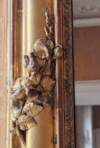 Trumeau doré de style Napoléon III à coquille ajourée Trumeau doré de style Napoléon III à coquille ajourée-4