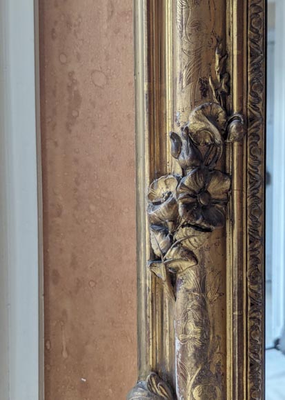 Trumeau de style Napoléon III doré richement décoré Trumeau de style Napoléon III doré richement décoré-6