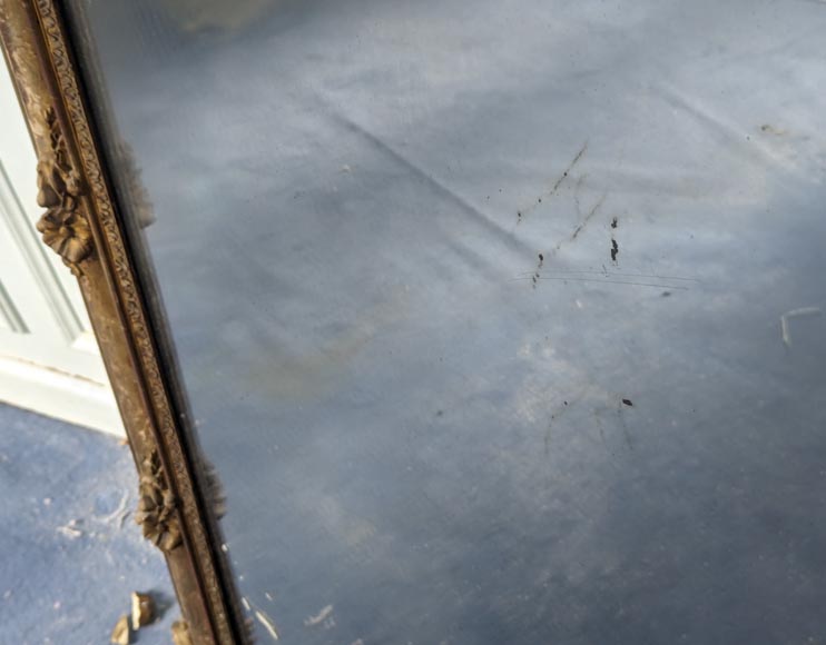 Trumeau doré de sytle Napoléon III à palmette richement décoré Trumeau doré de sytle Napoléon III à palmette richement décoré-8