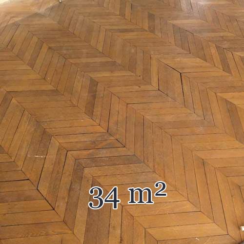 Lot de 34 m² de parquet Point de Hongrie