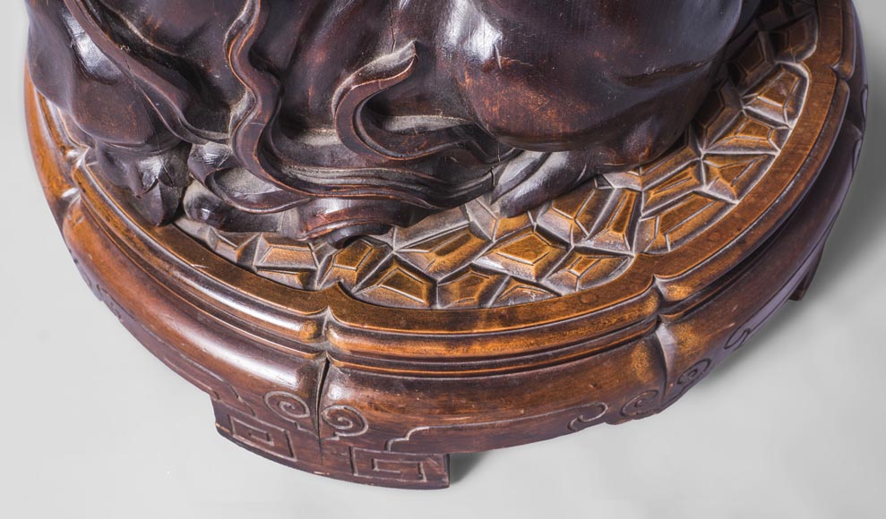 Maison des Bambous de Perret et Vibert (attribué à) - Paire de sellettes japonisantes à décor de dragons Maison des Bambous de Perret et Vibert (attribué à) - Paire de sellettes japonisantes à décor de dragons-9