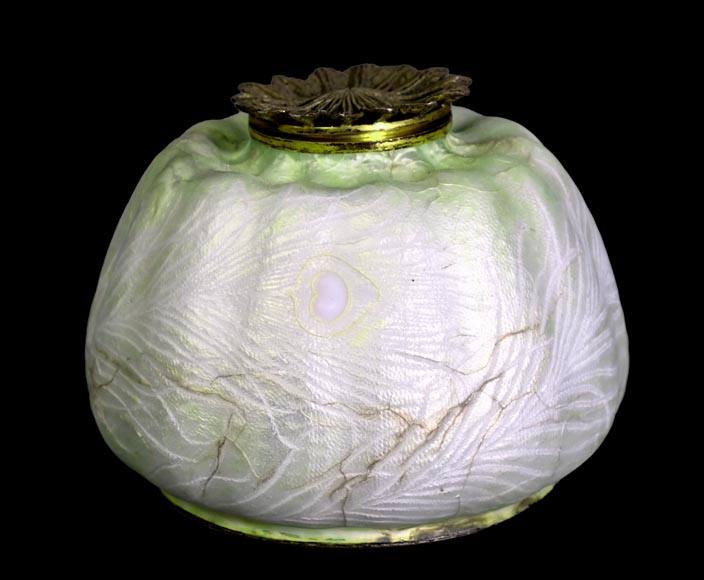 Eugène FEUILLÂTRE, Encrier « pavot », vers 1898 Eugène FEUILLÂTRE, Encrier « pavot », vers 1898-0