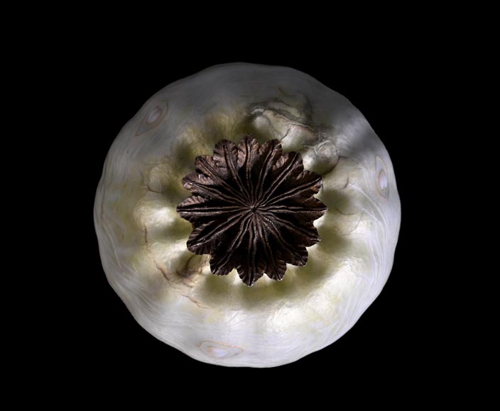 Eugène FEUILLÂTRE, Encrier « pavot », vers 1898 Eugène FEUILLÂTRE, Encrier « pavot », vers 1898-3