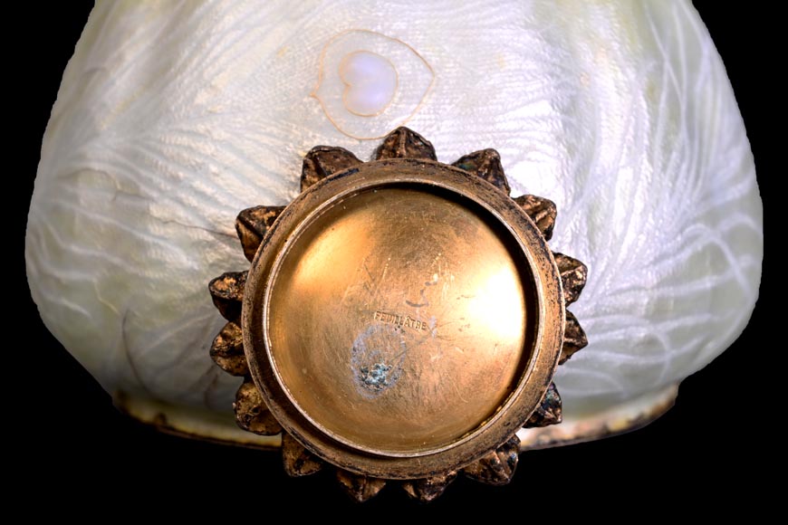 Eugène FEUILLÂTRE, Encrier « pavot », vers 1898 Eugène FEUILLÂTRE, Encrier « pavot », vers 1898-7