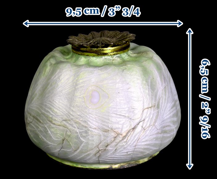 Eugène FEUILLÂTRE, Encrier « pavot », vers 1898 Eugène FEUILLÂTRE, Encrier « pavot », vers 1898-10
