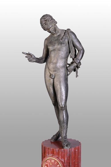 Horloger parisien, Pendule au « Narcisse » de Pompéi, fin du XIXe siècle Horloger parisien, Pendule au « Narcisse » de Pompéi, fin du XIXe siècle-3