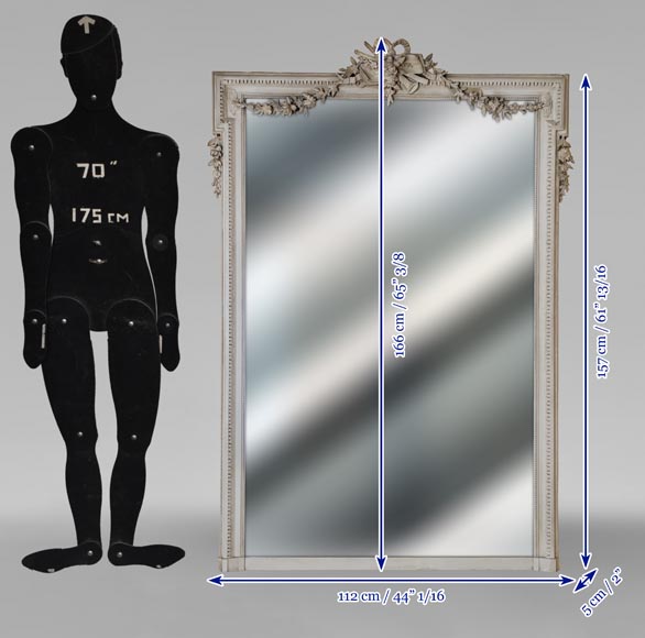 Trumeau de style Louis XVI aux instruments de musique Trumeau de style Louis XVI aux instruments de musique-7